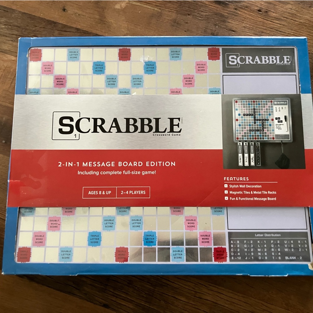Scrabble 2-in-1 Message Board Edition